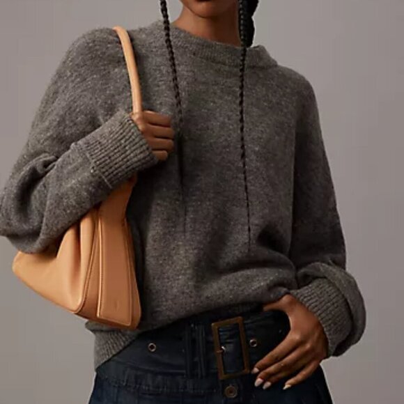 Pilcro Sweaters - Anthropologie PILCRO Juno Crewneck Grey Wool Blend Sweater Size S preppy chic